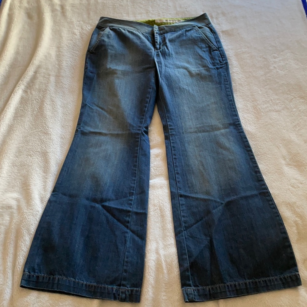 DKNY Jeans wide flare pants in petite